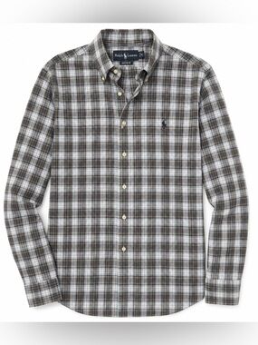 Polo Ralph Lauren Mens Custom Fit XL Plaid Button Down Shirt Cotton